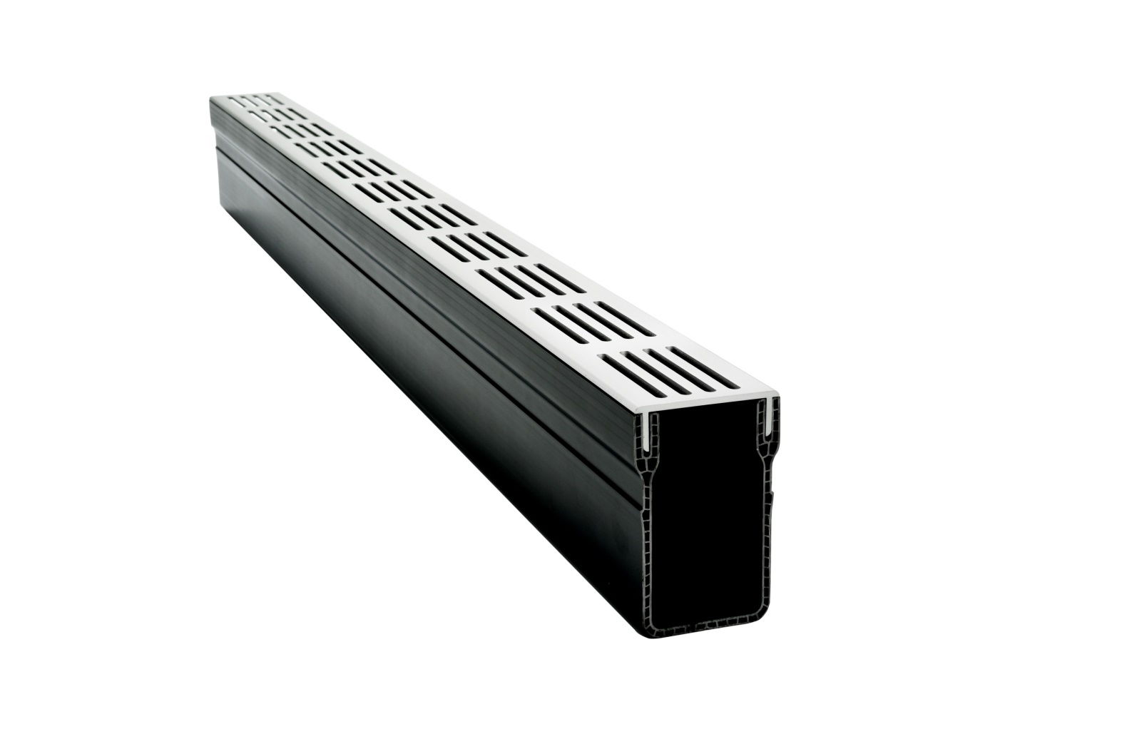 Door Threshold Drain x 1m Aluminium Grating www.landscapeplastics.co.uk